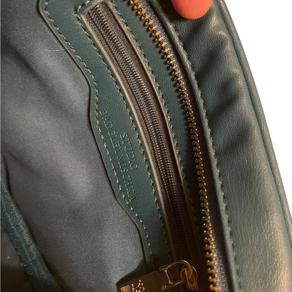 Badgley Mischka Teal & Gold Quilted Crossbody - Picture 6 of 10